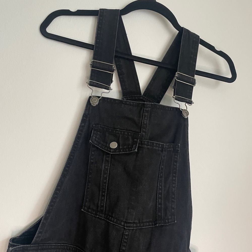 Black Denim Overalls TOPSHOP